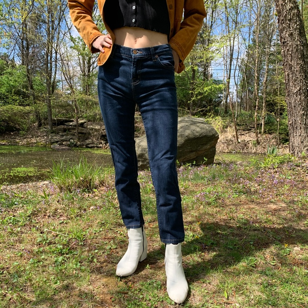 J. Brand / Theory Dark Wash Cropped Jeans